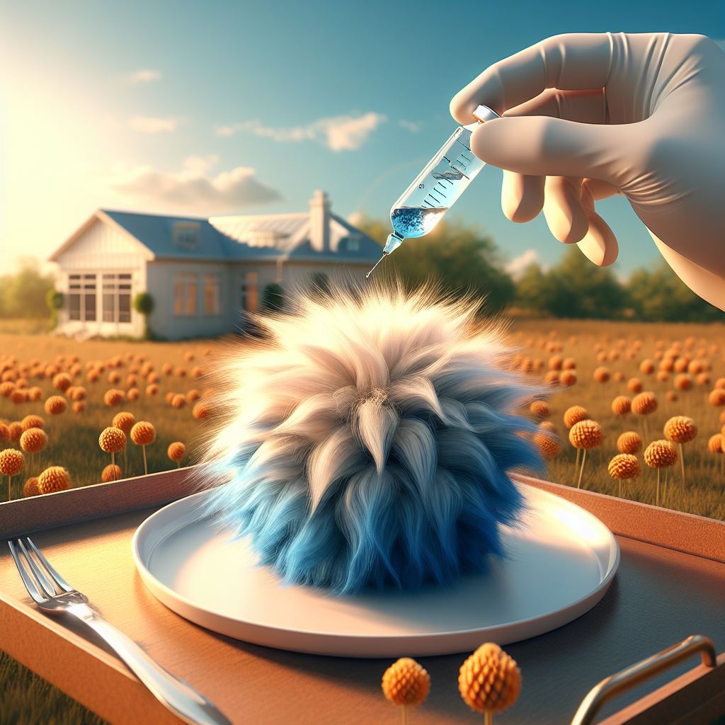 Bleu de methylene et crinière de lion champignon