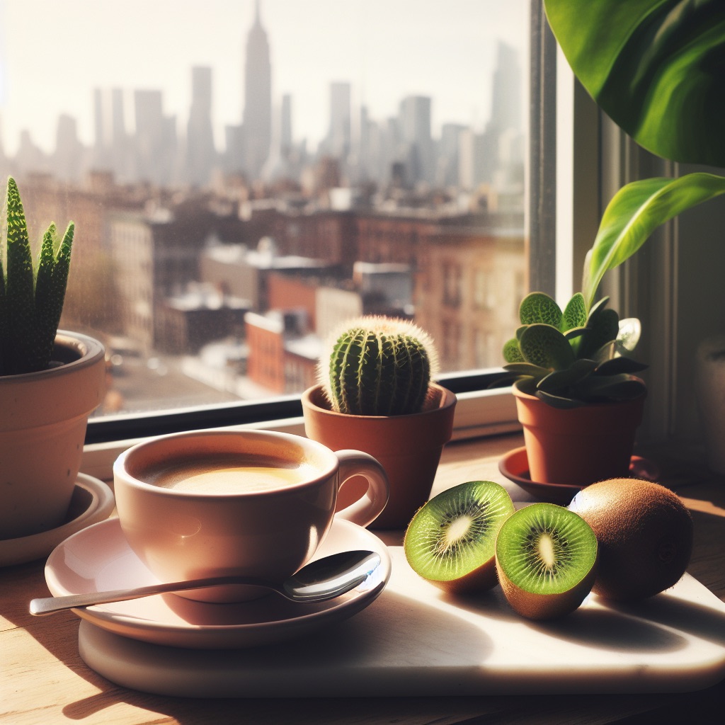 Café et kiwi stress
